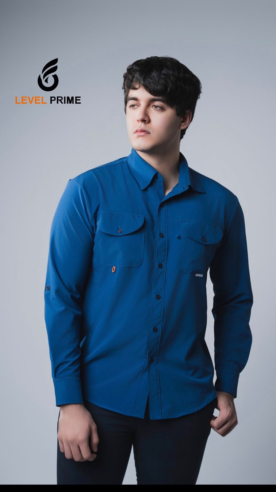 Camisa Caballero Azul