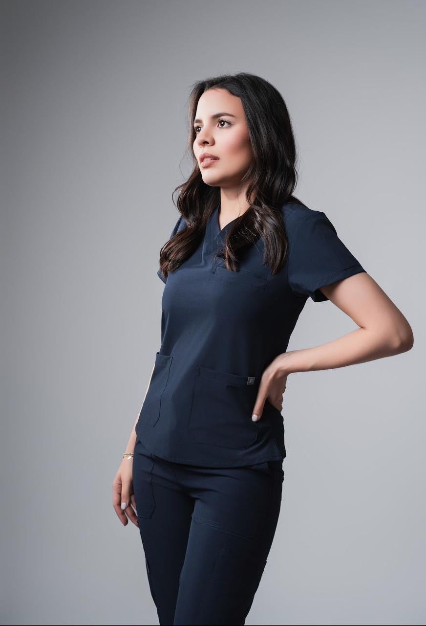 Quirúrgico Dama Azul Marino