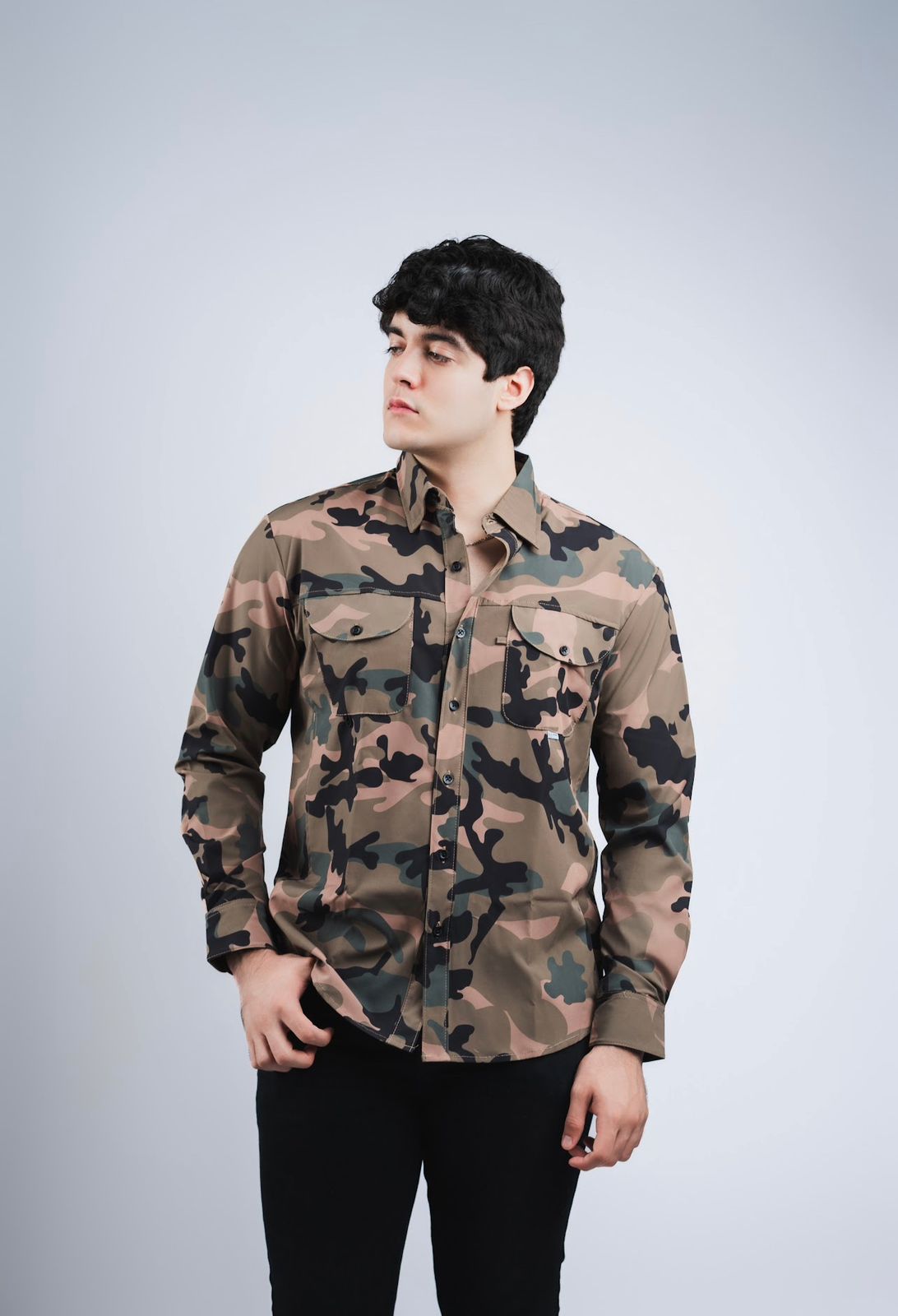 Camisa Militar Camuflaje