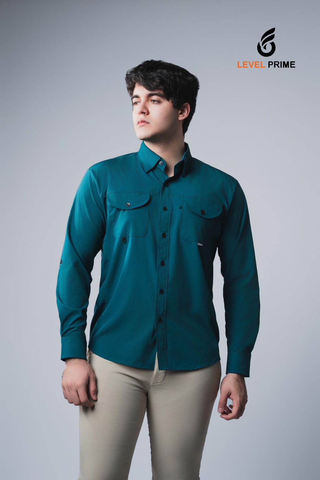 Camisa Caballero Turquesa