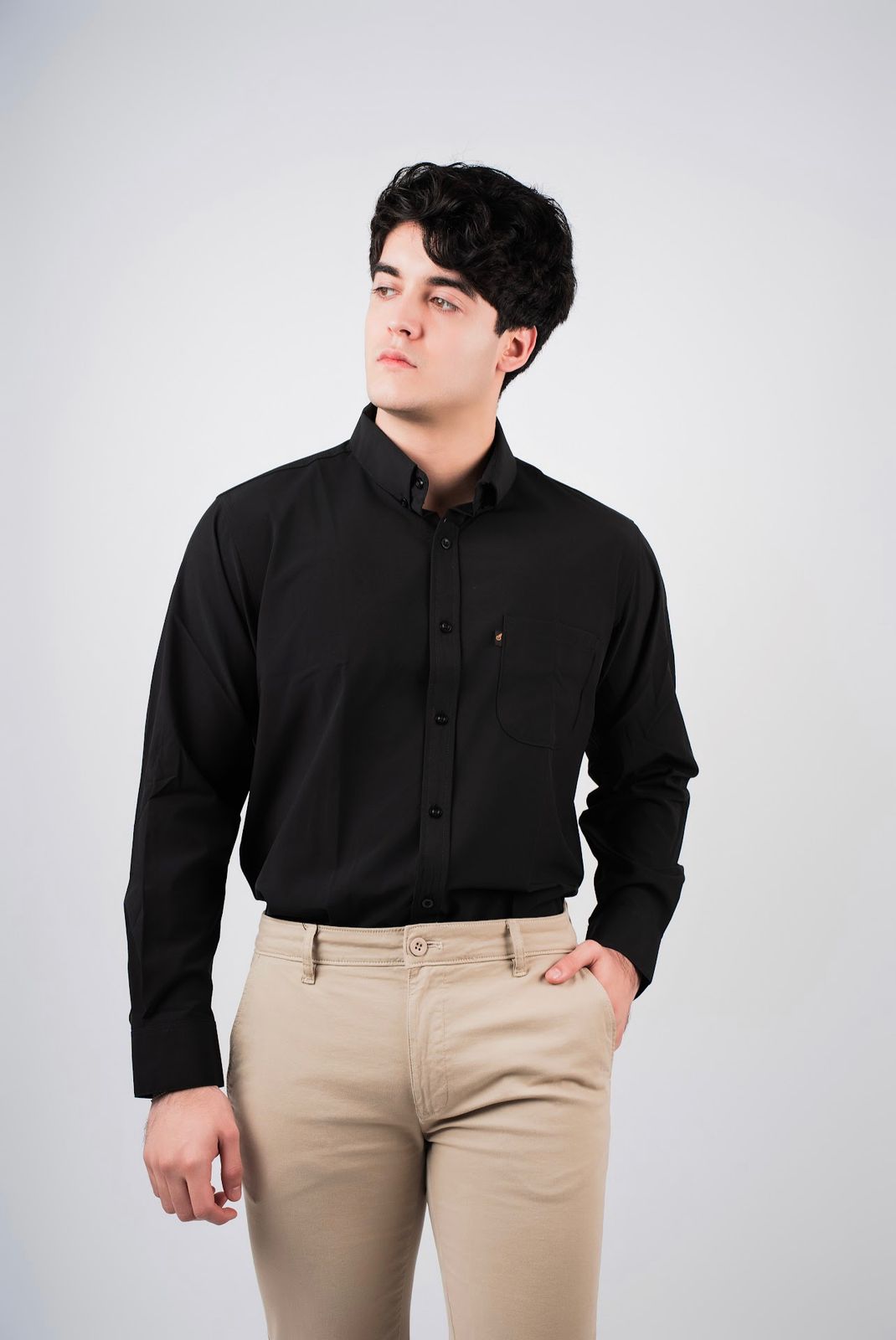 Camisa Caballero Negra