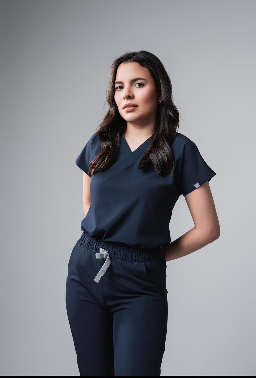 Quirúrgico Dama Azul Marino